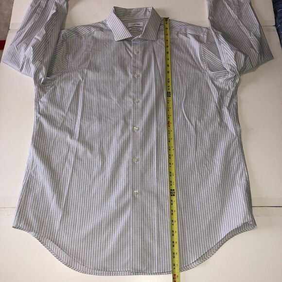 Calvin Klein Men's Infinite Non-Iron Slim Fit Stretch Collar Size 17 34/35 XL - Picture 6 of 14